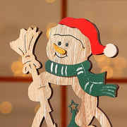 Christmas Table Ornaments Set with Xmas Tree and Snowman Decorations for Holiday Party Centerpiece Bulk Pack