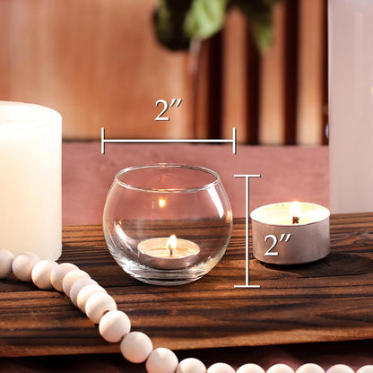 Bulk 12 Pcs Shine Bright Electroplated Glass Candle Holders for Weddings Parties Holidays Gifts and Bridal Showers Wholesale