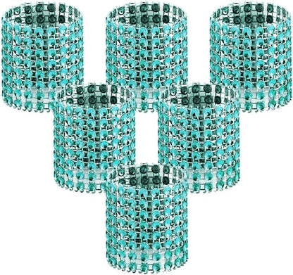 Bulk 50 Pcs Water Diamond Napkin Rings: Sparkling Decor for Table Settings Weddings Dinners Holiday Parties and Family Gatherings Wholesale