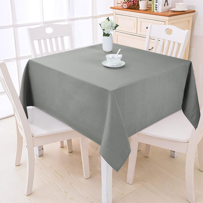 Bulk Solid Plaid Jacquard Spring Tablecloth Wrinkle and Water Resistant, Contemporary Woven Decorative Table Cover for Holiday Events Wholesale
