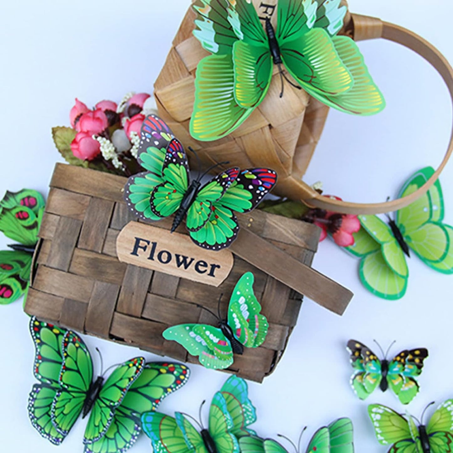 Bulk 24/48 Pcs 3D Butterfly Wall Decor Featuring Magnets, Perfect for Party Decorations Wholesale