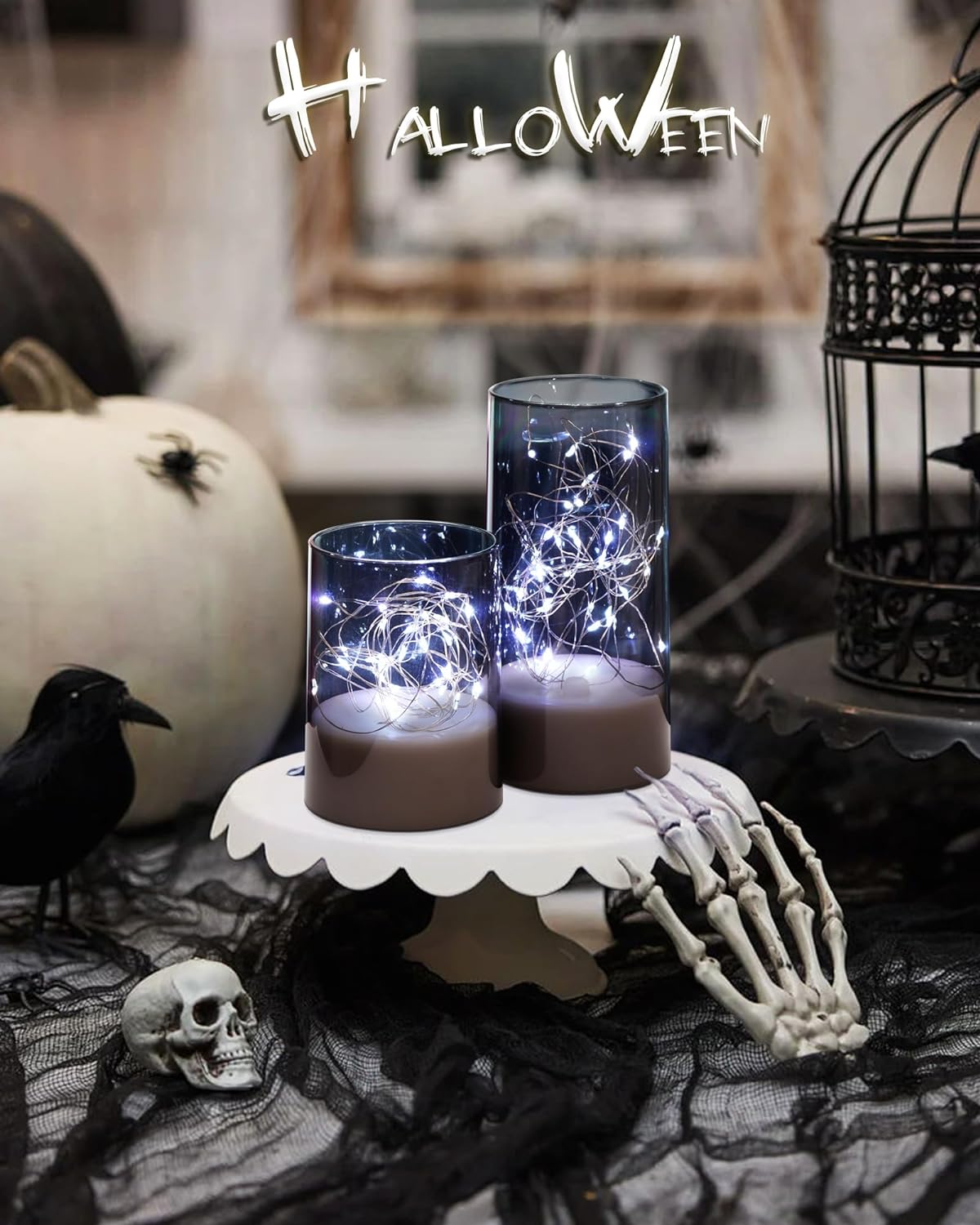 Bulk 3 Pcs LED Flickering Flameless Candle Light String Ideal Centerpiece Decor for Kitchen Coffee Tables Restaurants and Living Rooms Wholesale