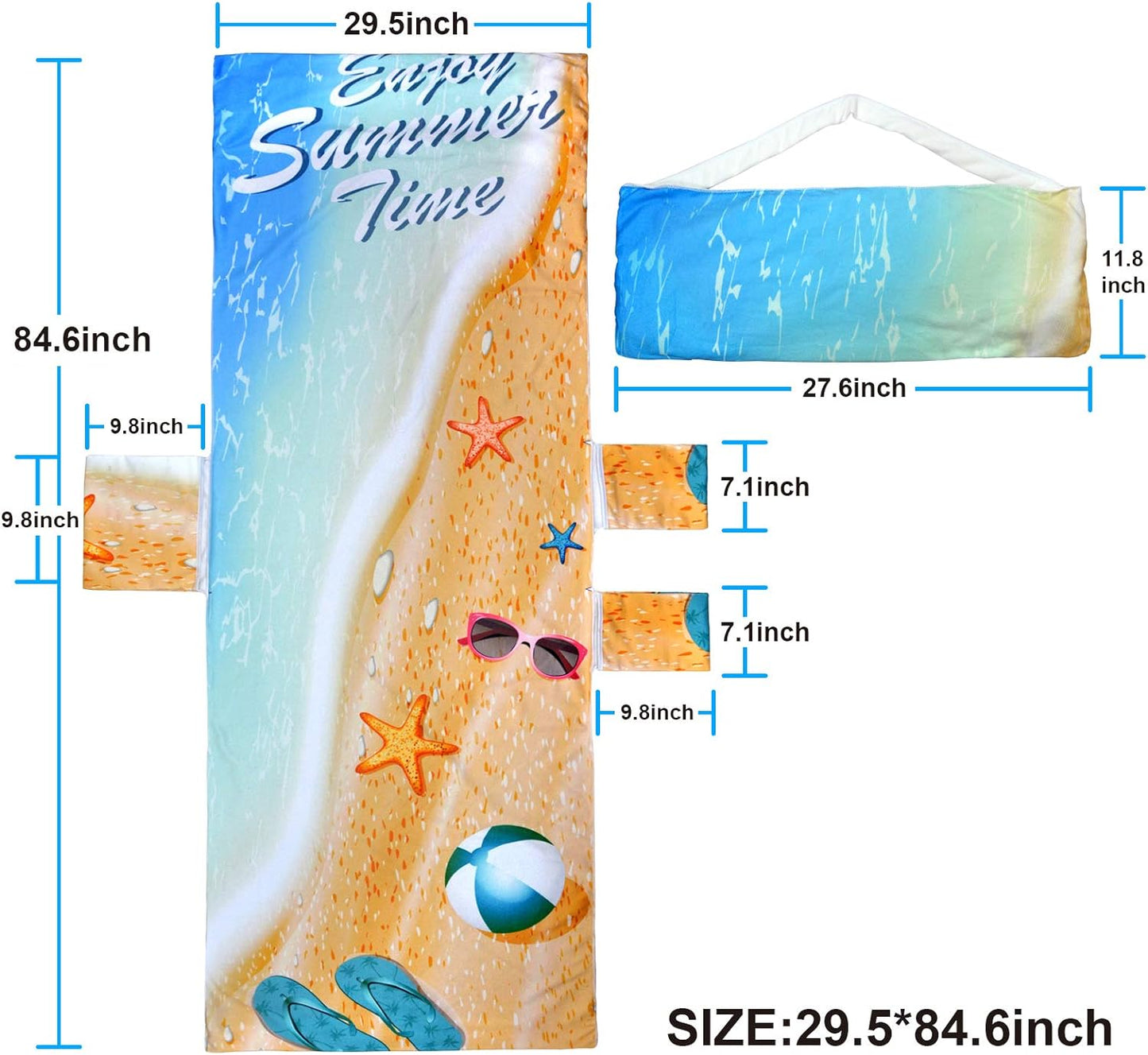 Bulk Beach Folding Chair Cover with Pockets Suitable for Patio Loungers Ideal for Sunbathing and Pool Party Decor Wholesale