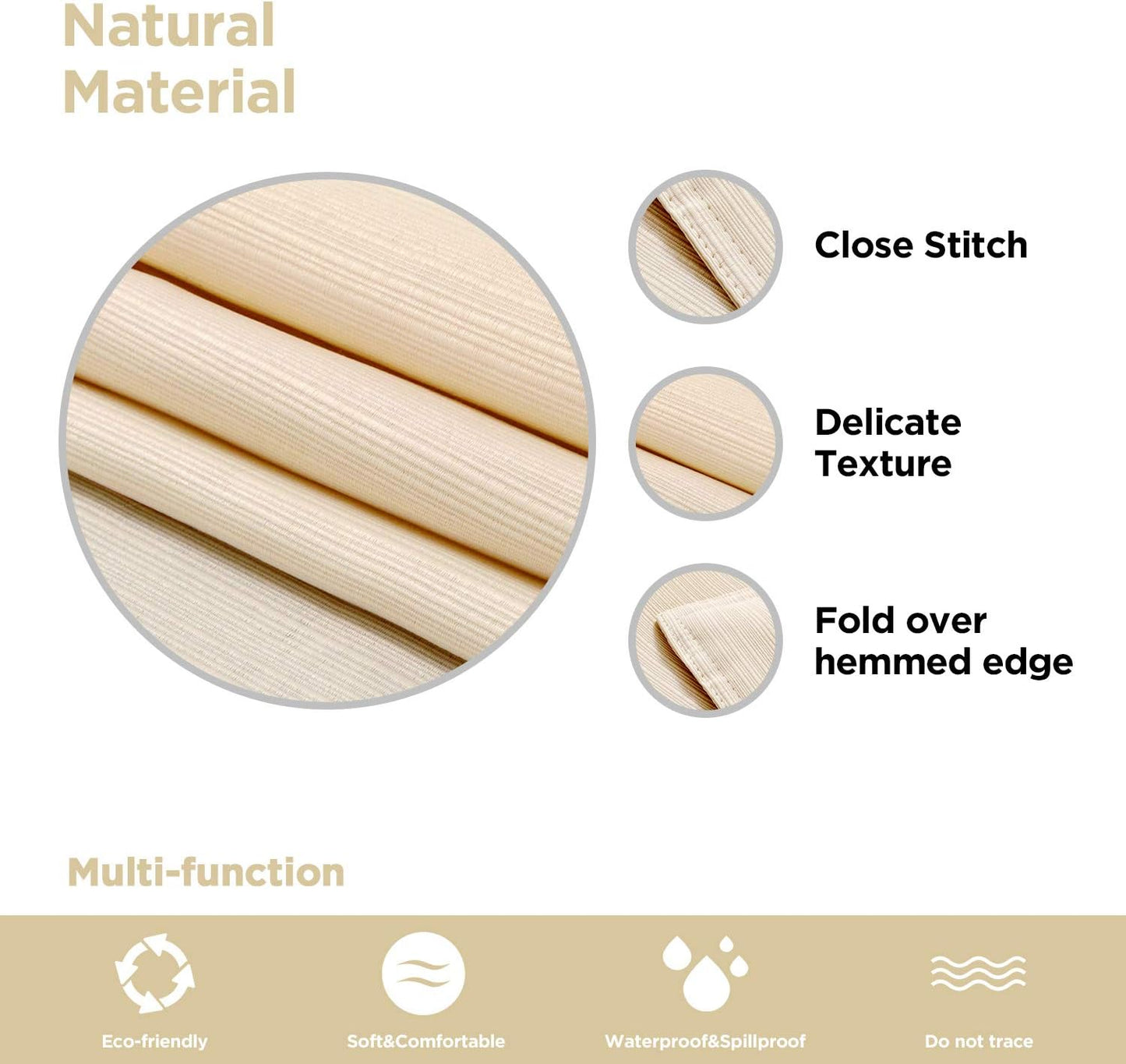 Bulk Solid Plaid Jacquard Spring Tablecloth Wrinkle and Water Resistant, Contemporary Woven Decorative Table Cover for Holiday Events Wholesale