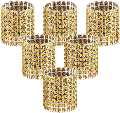 Bulk 50 Pcs Water Diamond Napkin Rings: Sparkling Decor for Table Settings Weddings Dinners Holiday Parties and Family Gatherings Wholesale