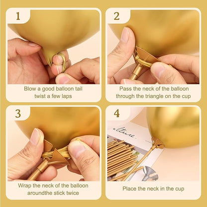 Bulk 100 Pcs 12.6 Inch Plastic Balloon Sticks for Birthday Party Anniversary Wedding Decoration Wholesale