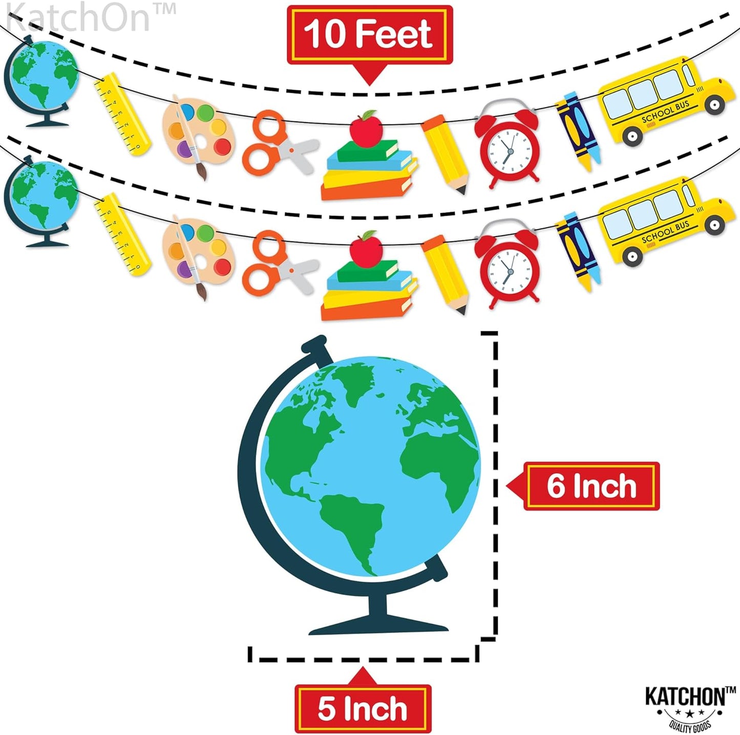 Bulk 10ft Back to School Banner Teacher Appreciation Decorations Large Back to School Garland for Classroom Party Wholesale