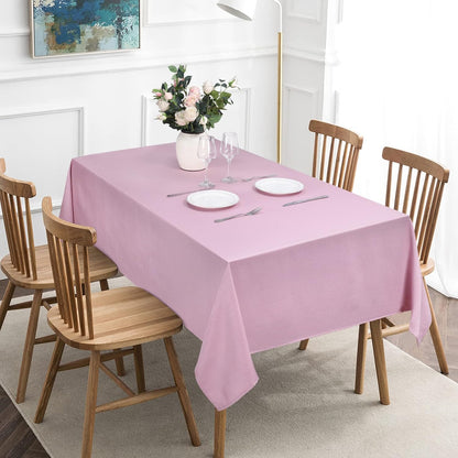 Bulk Solid Plaid Jacquard Spring Tablecloth Wrinkle and Water Resistant, Contemporary Woven Decorative Table Cover for Holiday Events Wholesale