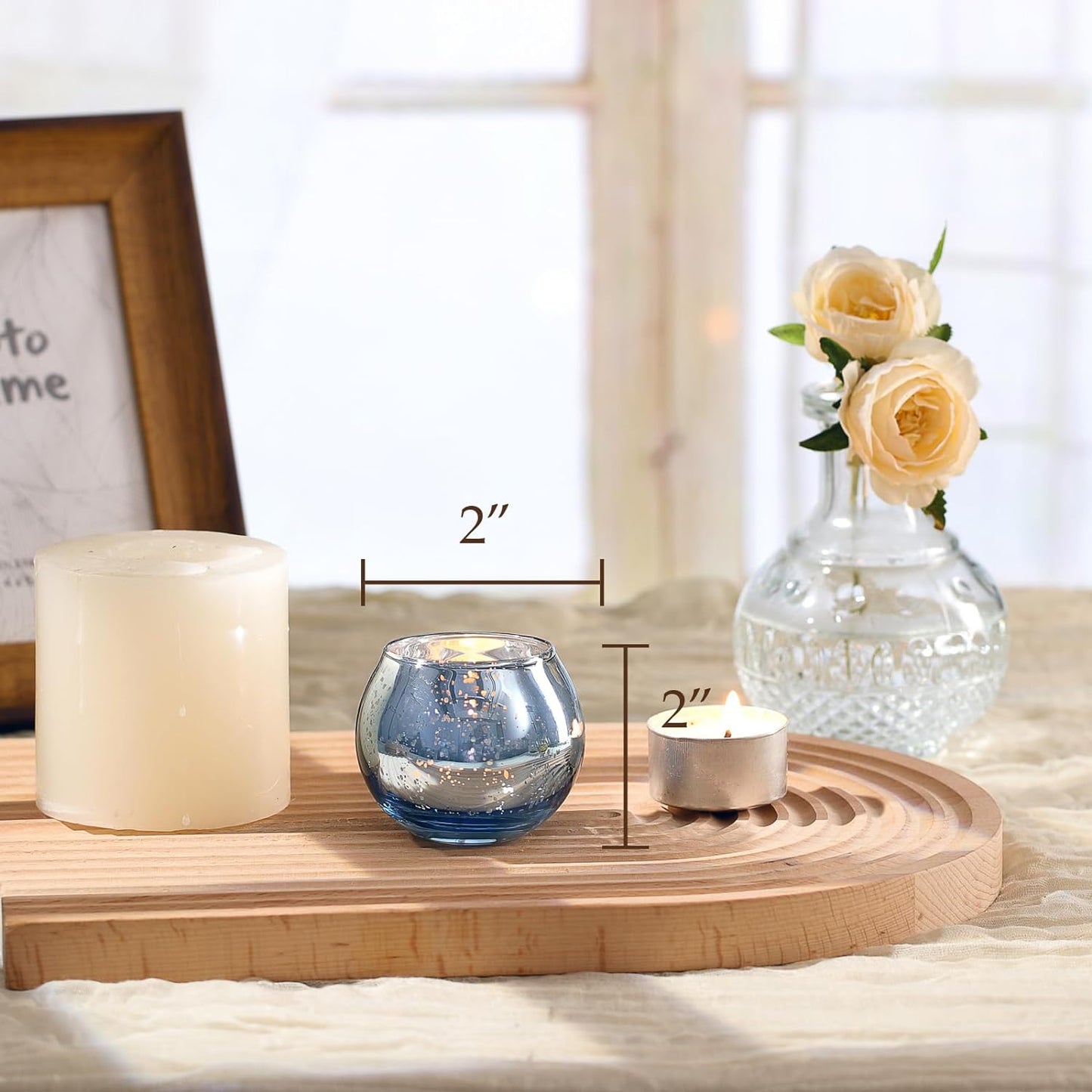 Bulk 12 Pcs Shine Bright Electroplated Glass Candle Holders for Weddings Parties Holidays Gifts and Bridal Showers Wholesale