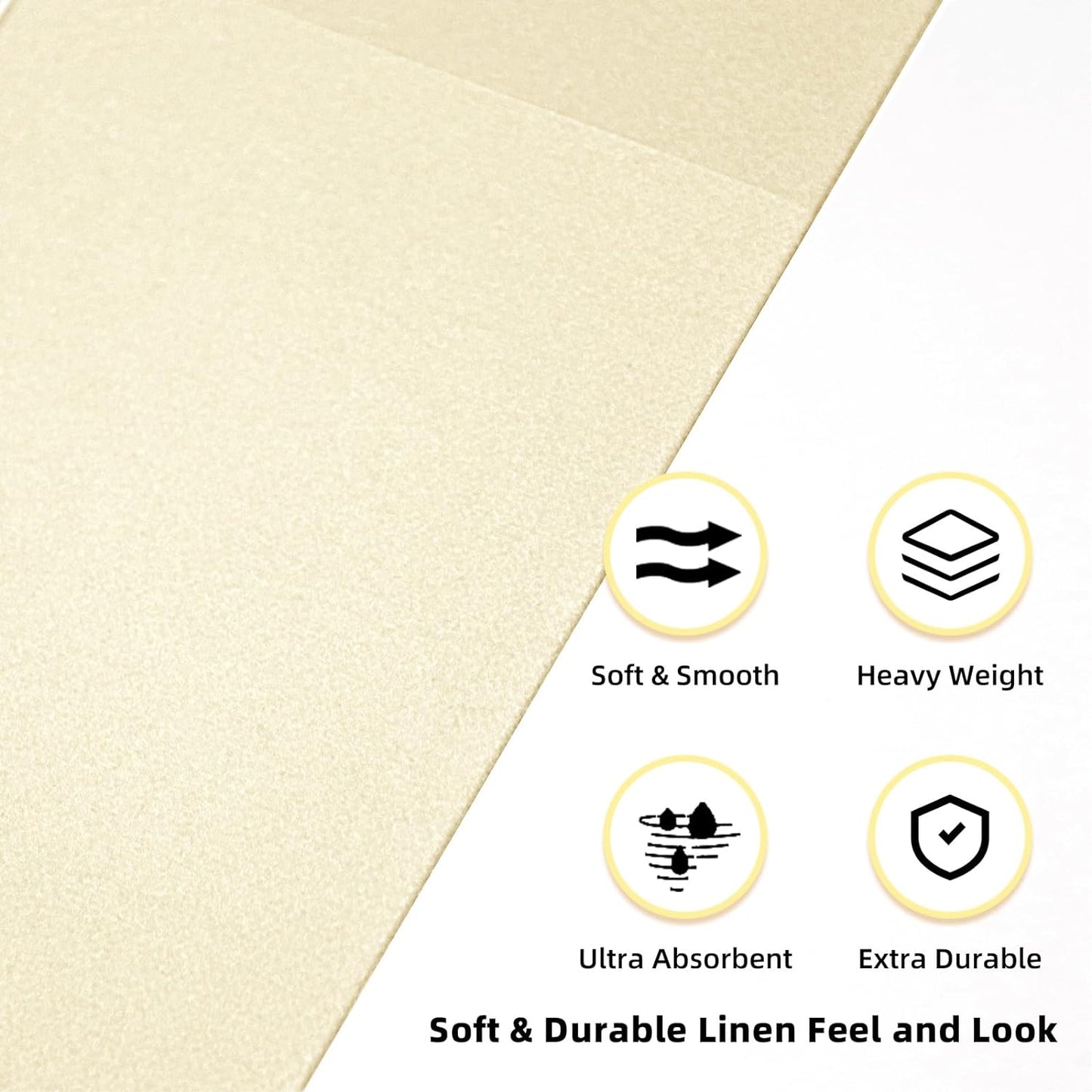 Bulk 100 Pcs 16.5" x 16.5" Premium Dinner Napkins with Flatware Pocket Soft Absorbent Cloth for Kitchen Parties Weddings Events Wholesale