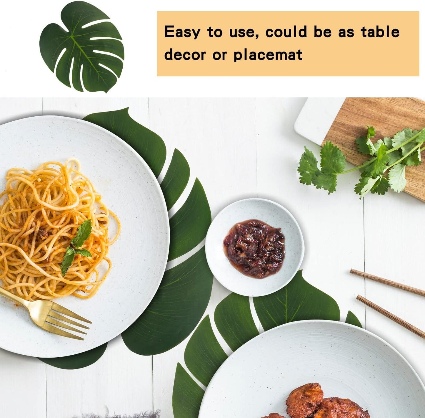 Bulk 50 Pcs Hawaiian Leaf Table Mats Perfect for Summer Parties Weddings and More Wholesale