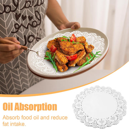 Bulk 100 Pcs 12 Inch Lace Paper Placemats Elegant Round Doilies for Weddings Birthdays Desserts Cakes and Tableware Decor Wholesale