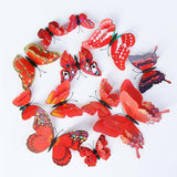 Bulk 24/48 Pcs 3D Butterfly Wall Decor Featuring Magnets, Perfect for Party Decorations Wholesale