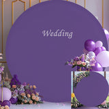 Bulk Adjustable White Round Backdrop Cover for 5 to 7.2ft Circle Arch Stand - Polyester Wedding, Birthday Party, Photography Decoration Wholesale