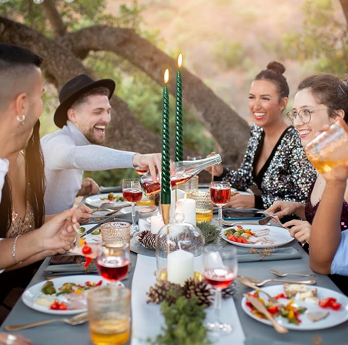 Bulk Set of 4 Taper Candles for Wedding Dinner Parties Galas Award Ceremonies Religious Holiday Decor Wholesale