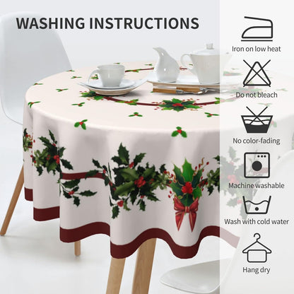 Bulk 60 Inch Round Tablecloth Stain Resistant Polyester Table Cover for Kitchen Dining Buffet Parties and Camping Mandala Design Wholesale