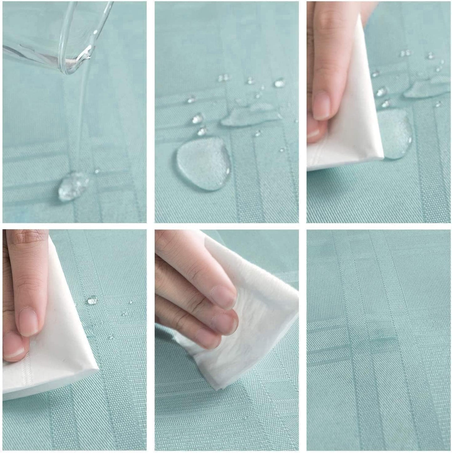 Bulk Solid Plaid Jacquard Spring Tablecloth Wrinkle and Water Resistant, Contemporary Woven Decorative Table Cover for Holiday Events Wholesale