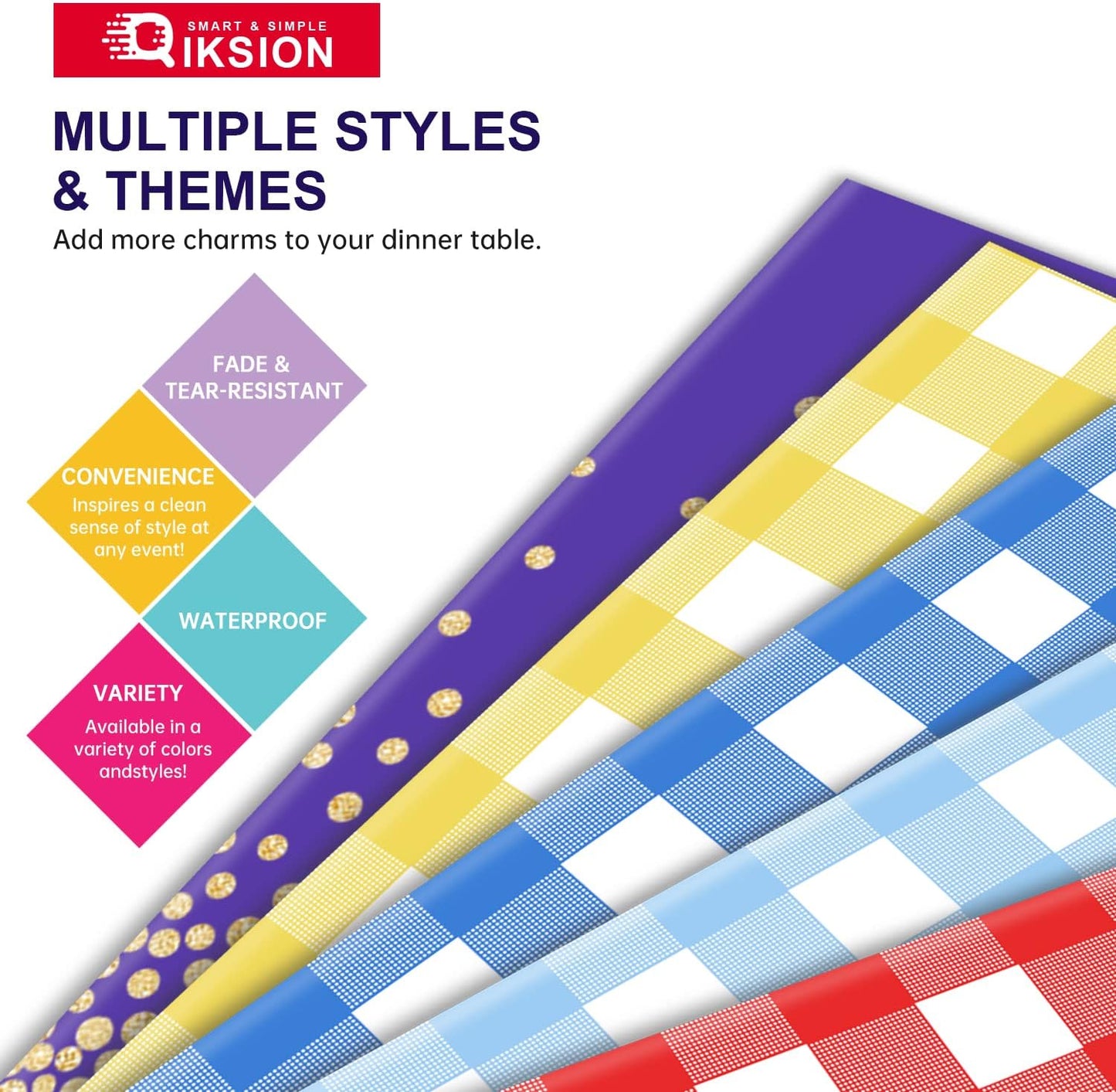 Bulk Waterproof Disposable Checkered Tablecloth 54 × 108 Inches Ideal for Outdoor Picnics Birthday Parties and Banquet Decoration Wholesale