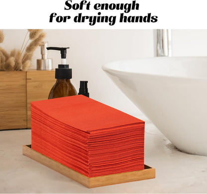 Bulk 100 Pcs 16.5" x 16.5" Premium Dinner Napkins with Flatware Pocket Soft Absorbent Cloth for Kitchen Parties Weddings Events Wholesale