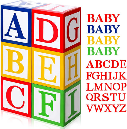 Bulk ABC Alphabet 123 Balloon Box 30x30 Inch School Party Decorations Graduation Birthday and Baby Shower Decor Wholesale