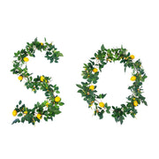 72 Inch Artificial Fruit Garland with Lemon, Spring Decor, Bulk Wholesale