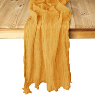 Bulk 120" Pink Cheesecloth Table Runner Spring  Boho Rustic Gauze Table Runner for Wedding Baby Shower and Birthday Party Decor Wholesale