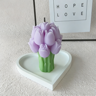 Tulip Bouquet Scented Candle (3 Sizes) - Ins Vibe Valentine's Day Gift Flower Candle Cup