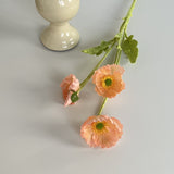 Bulk 23" Artificial Silk Poppy Flowers Fake Poppy with Stems for Home Wedding Party Tables Decor Wholesale