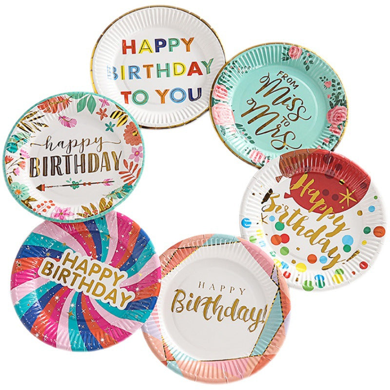 Bulk 60 Pcs Disposable Large Paper Plates for Birthday Parties Picnics Cakes and Desserts for Party Table Settings and Decorations Wholesale