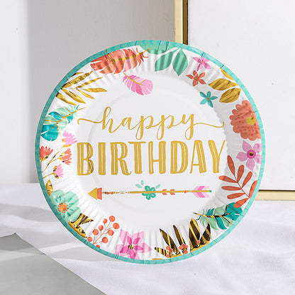 Bulk 60 Pcs Disposable Large Paper Plates for Birthday Parties Picnics Cakes and Desserts for Party Table Settings and Decorations Wholesale