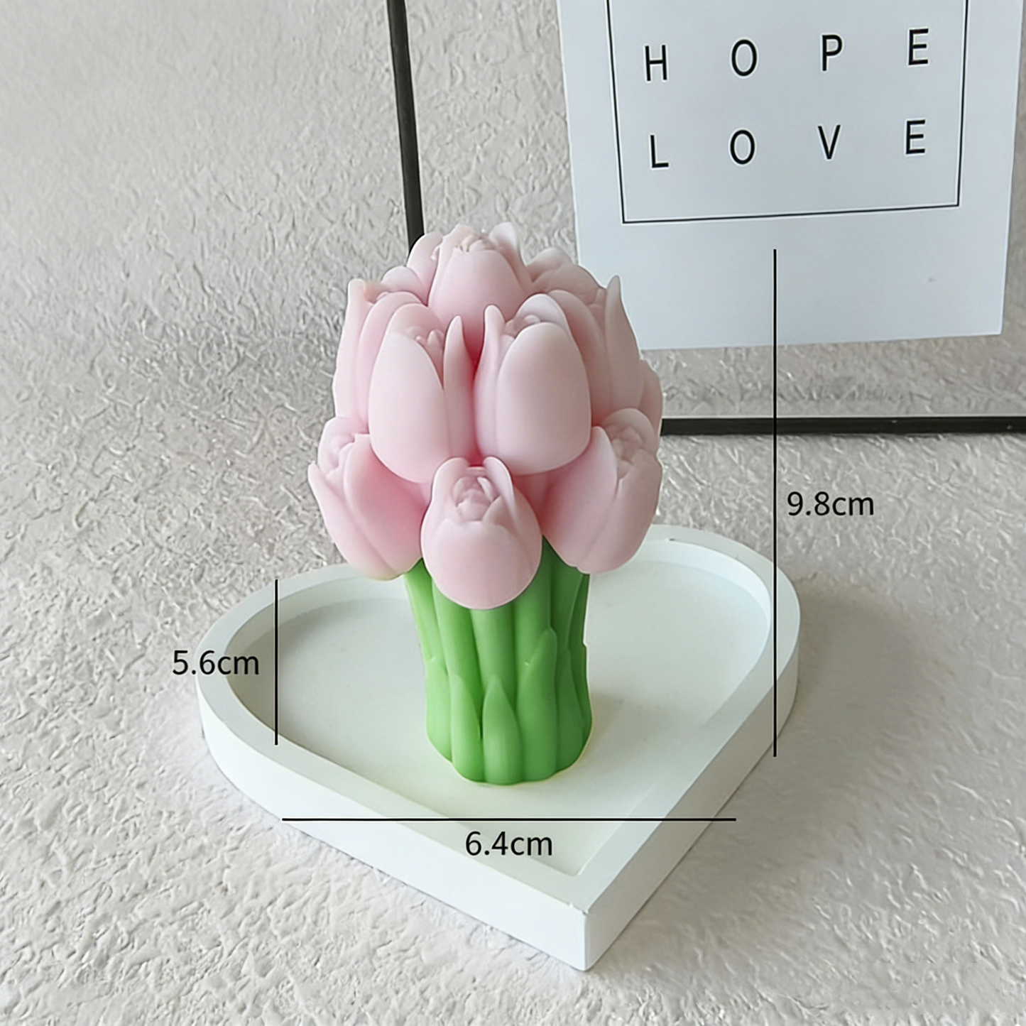 Tulip Bouquet Scented Candle (3 Sizes) - Ins Vibe Valentine's Day Gift Flower Candle Cup