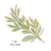 Artificial Silk Rose Leaves 100 Pcs Bulk Realistic Fake Flower Foliage for Decoration