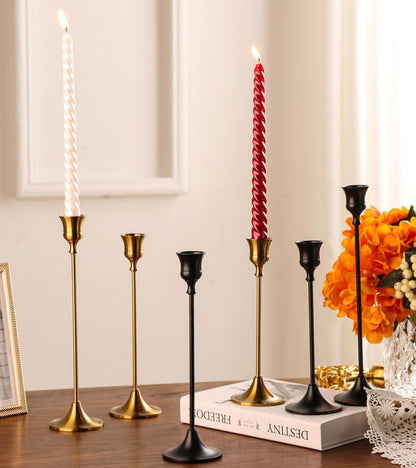 Bulk 3 Pcs Taper Candlestick Holders for Wedding Events Centerpiece Table Decor Wholesale