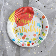 Bulk 60 Pcs Disposable Large Paper Plates for Birthday Parties Picnics Cakes and Desserts for Party Table Settings and Decorations Wholesale