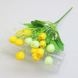 Bulk 13" Mini Rose Buds Silk Flowers Bush Artificial Flowers for Wedding Home Decor Wholesale