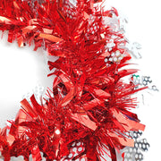 7 Pcs Artificial Christmas Tinsel Garland with Snowflakes, Holiday Decoration