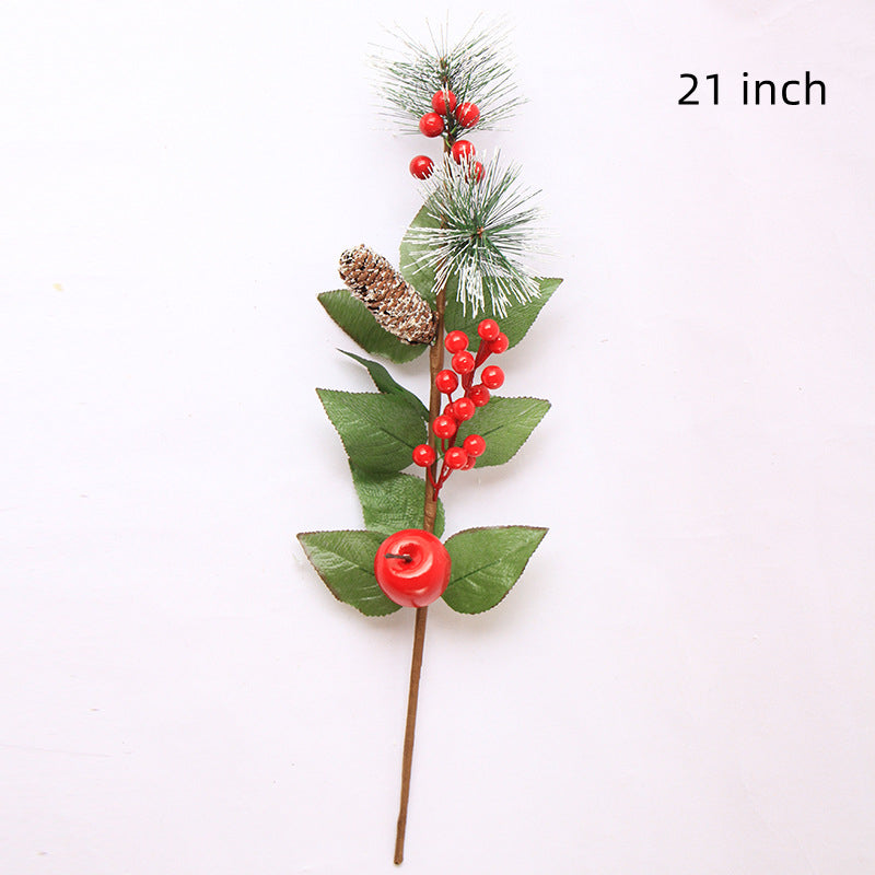 Christmas Rattan Tabletop Decoration Cuttings Artificial Holiday Decor
