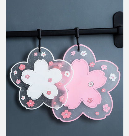 Bulk 3 Pcs PVC Sakura Coasters Cute Non-Slip Washable Silicone Placemat for Party Dining Decor Wholesale