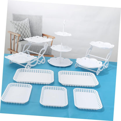 Bulk 2-Tier Dessert Stand Cake Stand Cookie Tray and Fruit Platter Versatile Party Wedding Dessert Display Wholesale