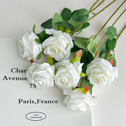 Event Artificial Rose Stems, 20in Single-Stem Roses for Venue Styling, Multiple Colors