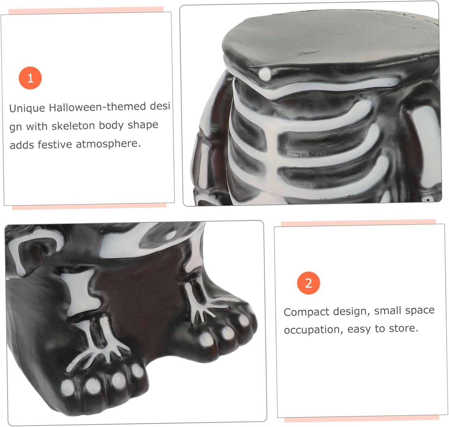 Bulk Halloween Skeleton Cake Stand Plastic Skeleton Frame Base for Cake Decorations Perfect for All Occasions Wholesale