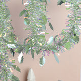 Bulk 70.8 inches Shiny Leaf Tinsel Garland for Birthday, Holiday, and Christmas Party Decorations Wholesale