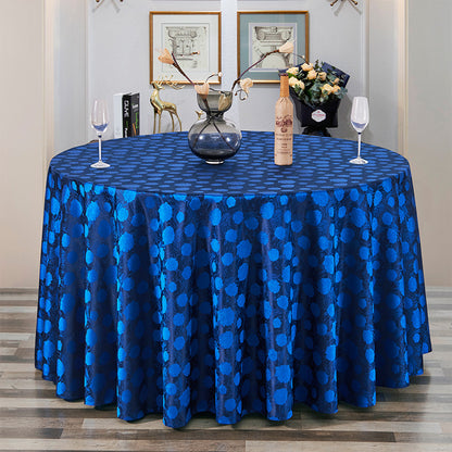 Bulk Jacquard Polyester Round Tablecloth Elegant and Durable Table Cover for Parties and Events Wholesale