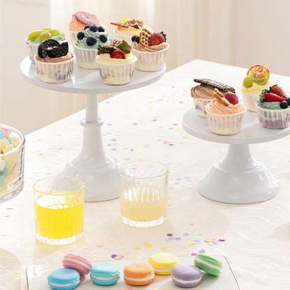 Bulk Cake Stand Set 8", 10", 12" Plates for Cake Pastry Display for Parties Weddings Birthdays Baby Showers Anniversaries Wholesale