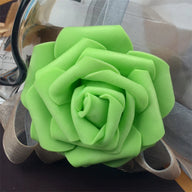 Wedding Floral Backdrop Artificial Foam Rose Heads - 2.7" DIY Craft Decor for Venue Styling