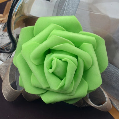 Wedding Floral Backdrop Artificial Foam Rose Heads - 2.7" DIY Craft Decor for Venue Styling