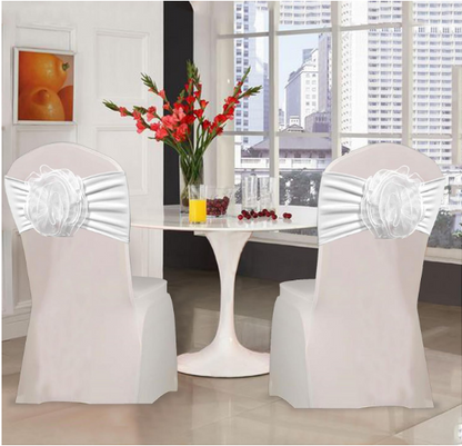 Bulk 10 Pcs Organza Bow Chair Sashes for Banquet Parties Decoration Wholesale