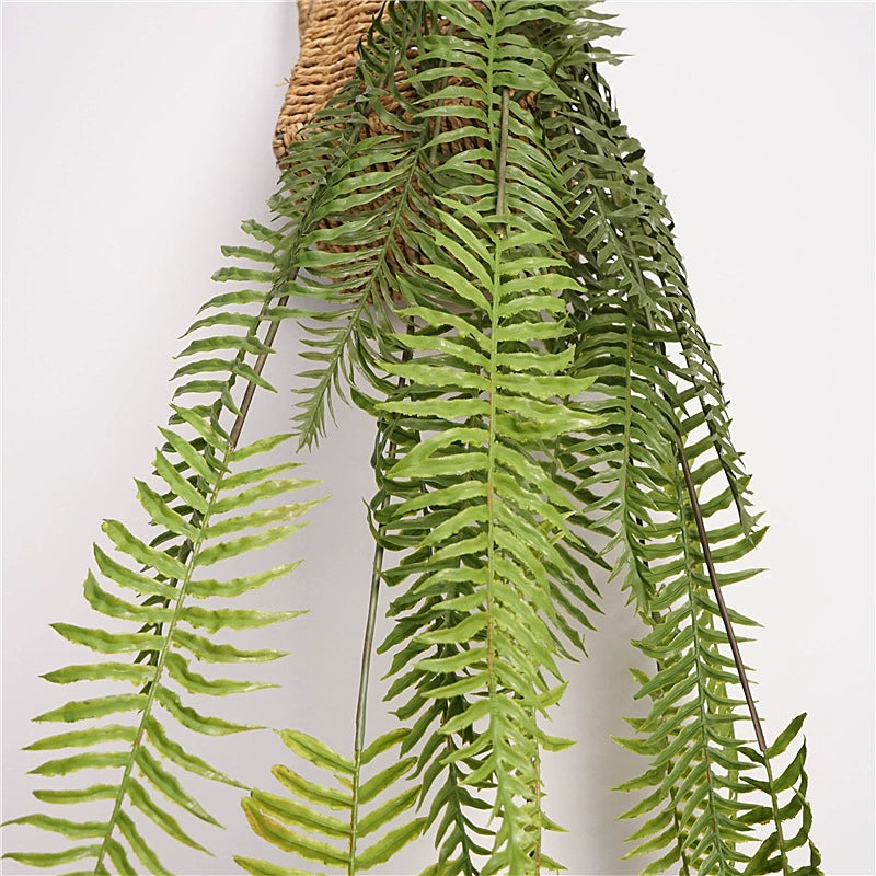38.6" Hanging Artificial King Fern Leaves, Faux Ferns for  Decor, Indoor Greenery for (European Style Landscaping) & Tabletop