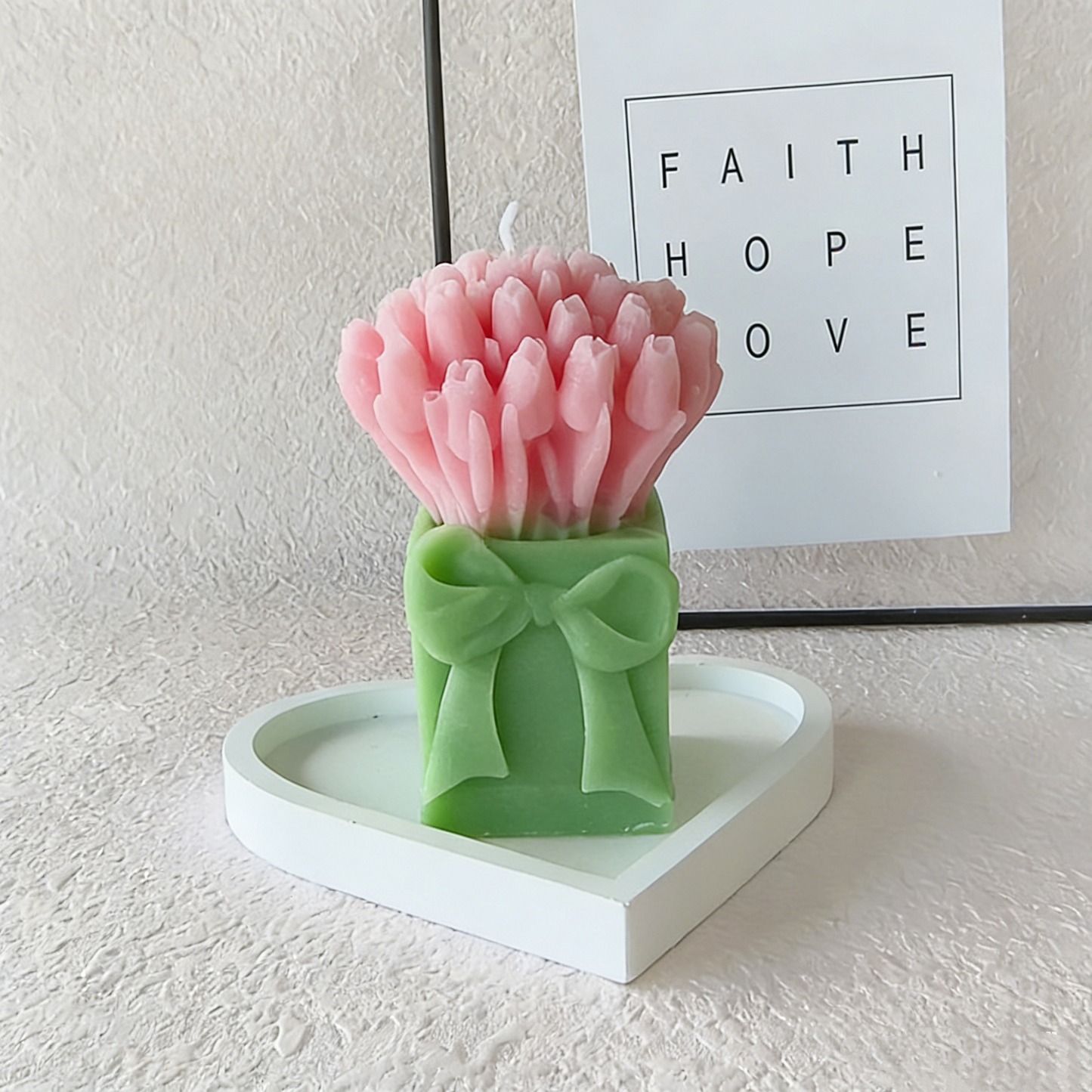 Tulip Bouquet Scented Candle (3 Sizes) - Ins Vibe Valentine's Day Gift Flower Candle Cup