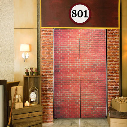 Bulk 78.7"x 49.2" Inches Classic Red Brick Wall Decor Christmas & Halloween Holiday Decoration Wholesale